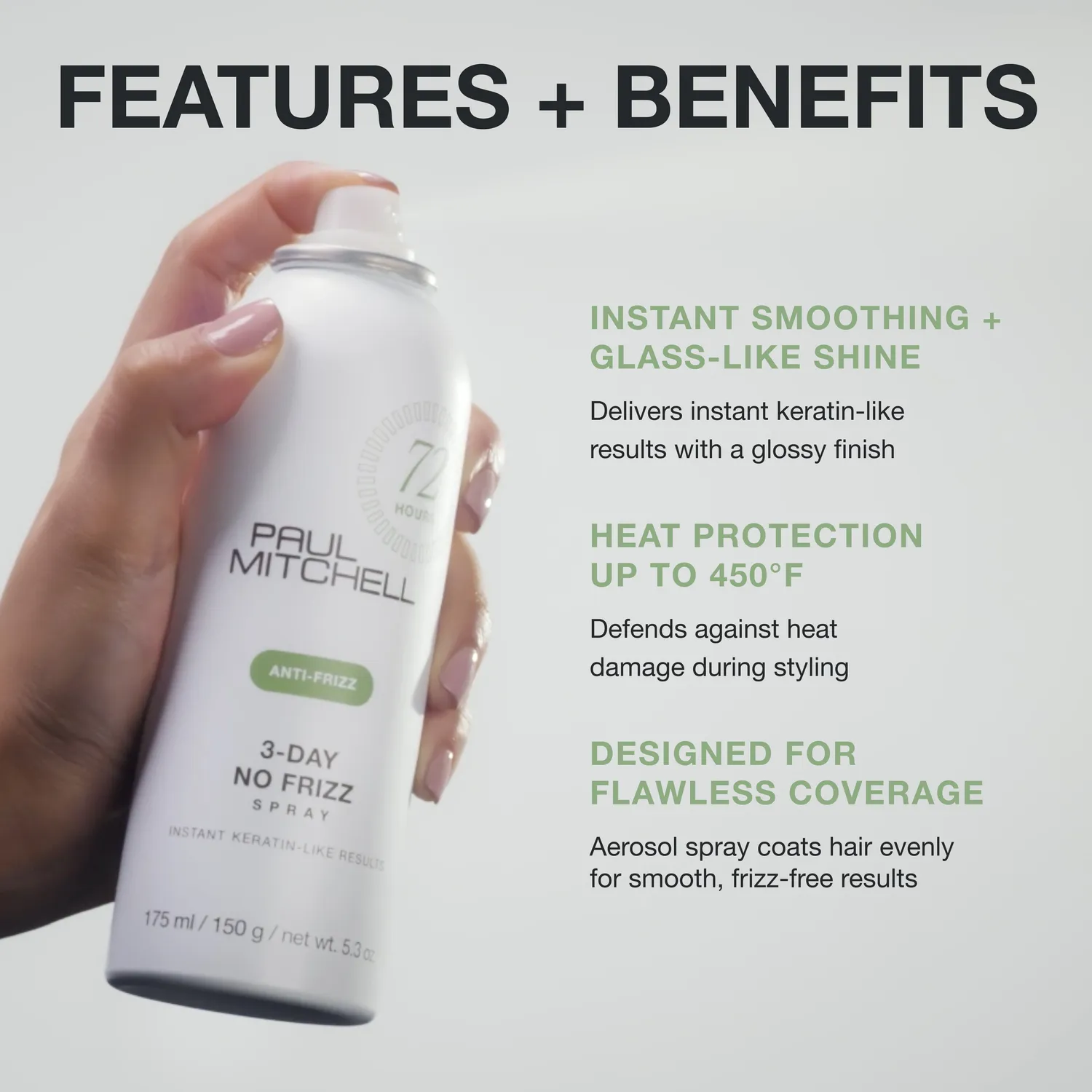 Paul Mitchell 3-Day No Frizz spray 150 ml glans