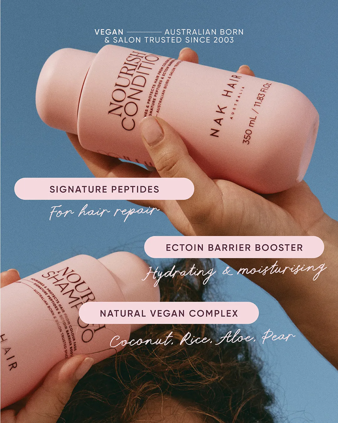 NAK Nourish Condition balsam farget hår