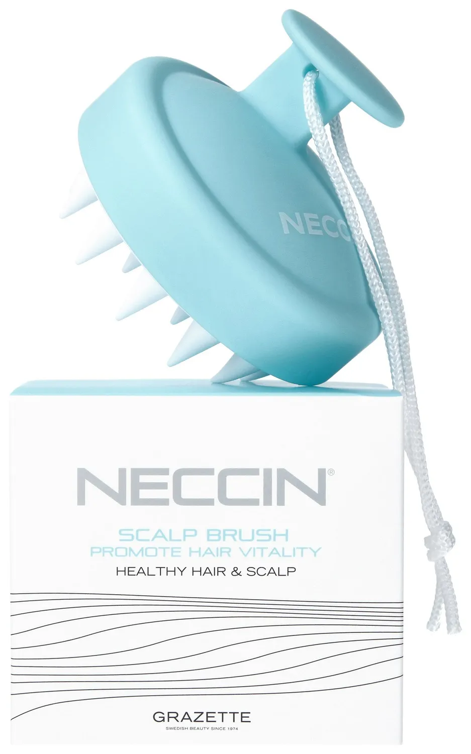 Neccin Scalp Brush hodebunnsbørste myk massasje