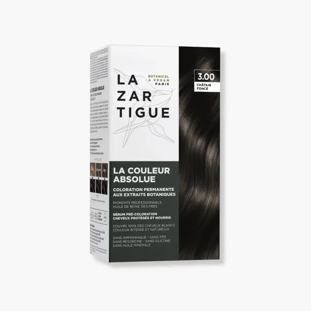 Lazartigue La Couleur Absolue 3.00 hårfarge mørkebrun permanent
