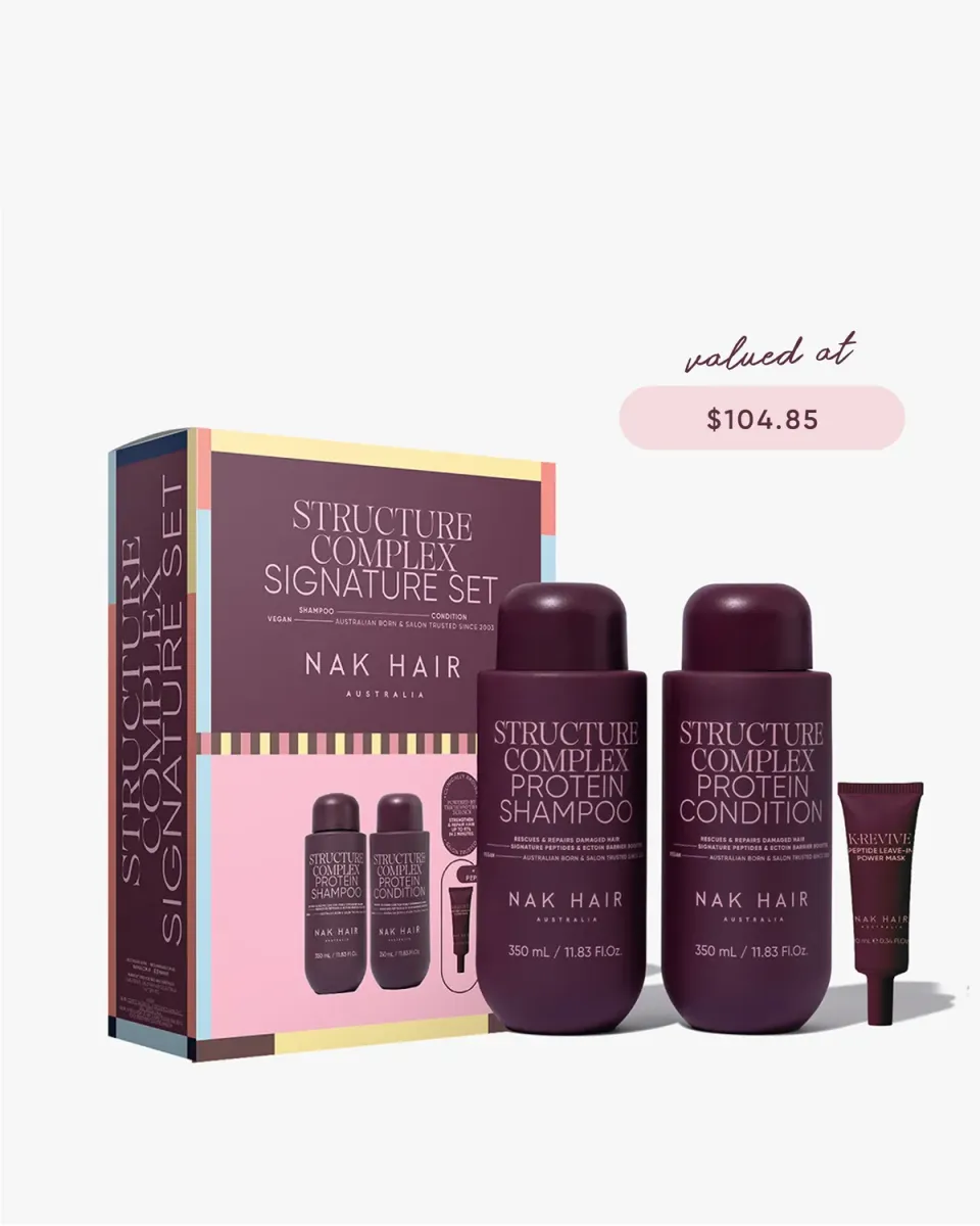 NAK Holiday Structure Complex Duo sjampo- og balsamsett protein