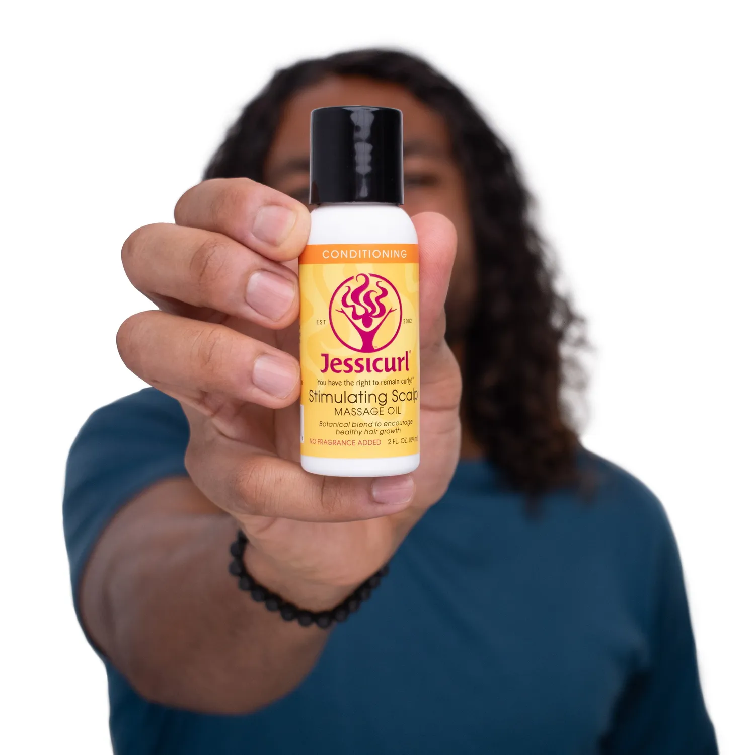 Jessicurl Stimulating Scalp Massage Oil 2 oz uparfymert