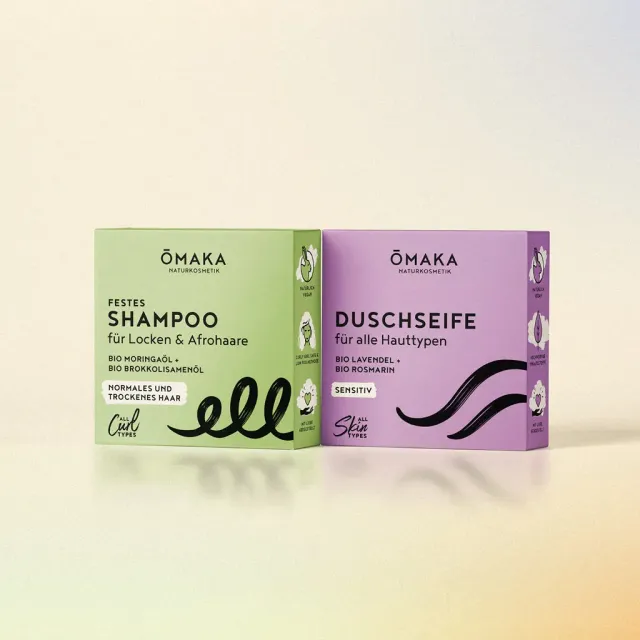 ŌMAKA Hair & Body sjampoesett Bio Rosmarin fast