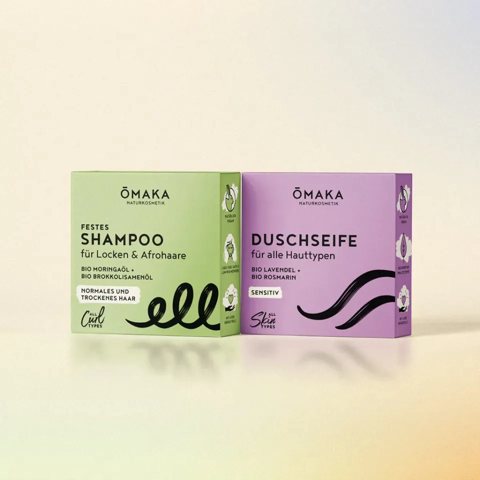 ŌMAKA Hair & Body sjampoesett Bio Rosmarin fast