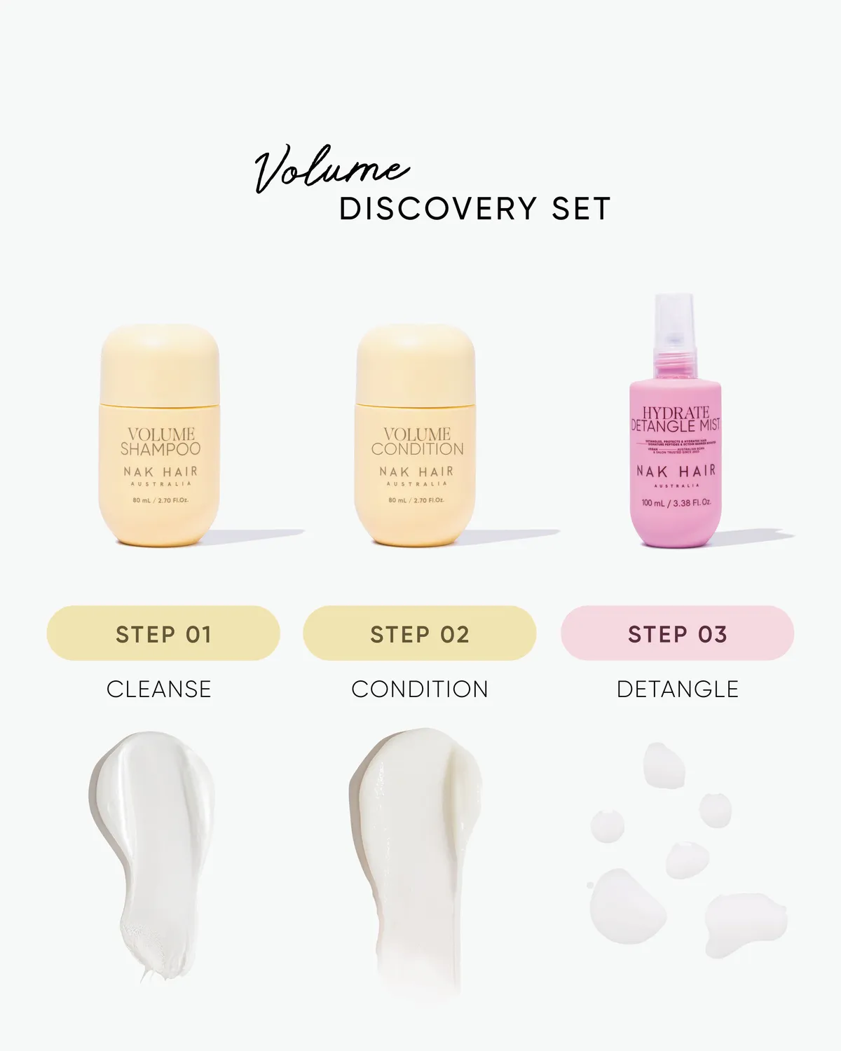 NAK Volume Discovery Set sjampo- og balsamsett volum