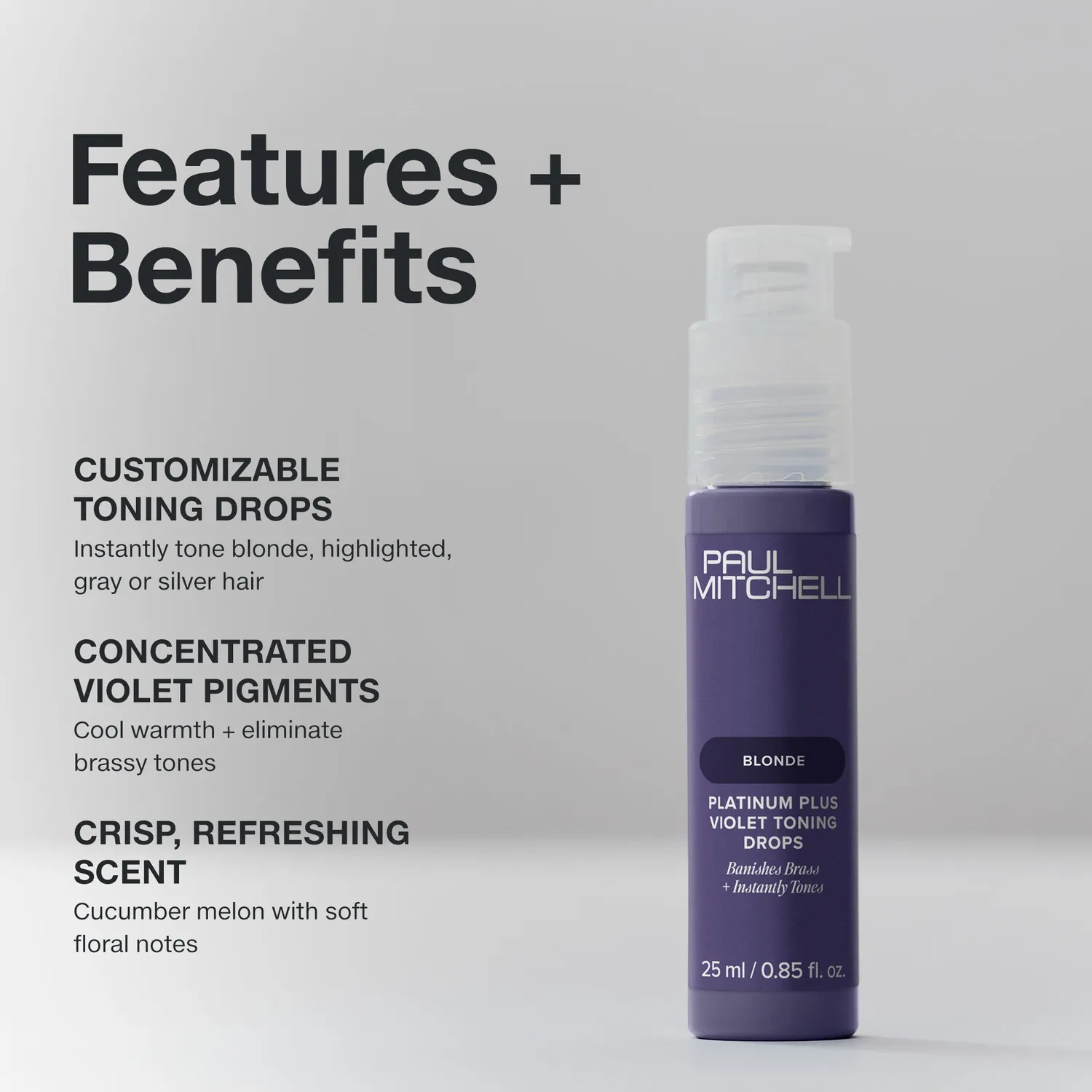 Paul Mitchell Platinum Plus dråper 25 ml lilla toning