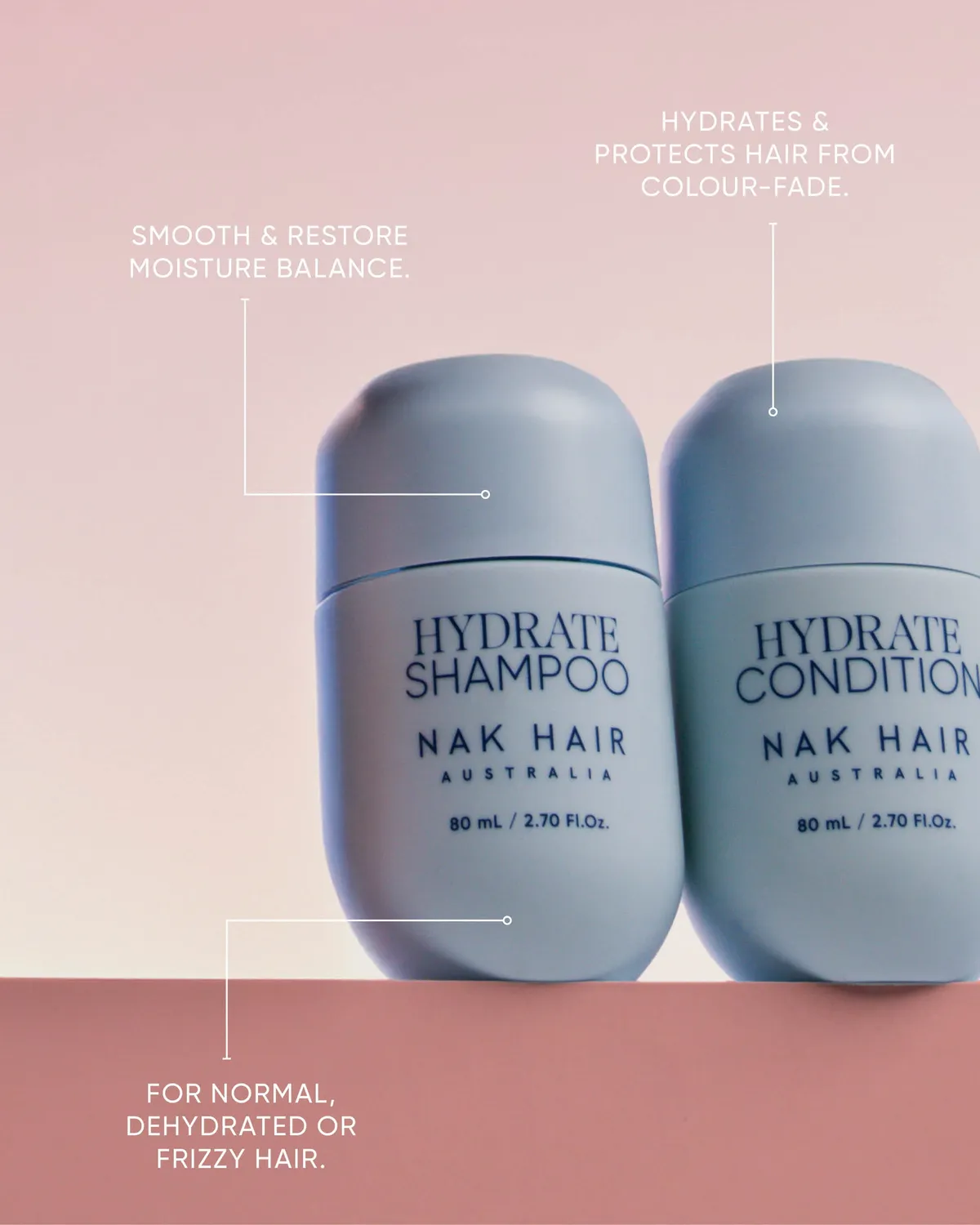 NAK Hydrate Discovery Set shampotrio tørt hår
