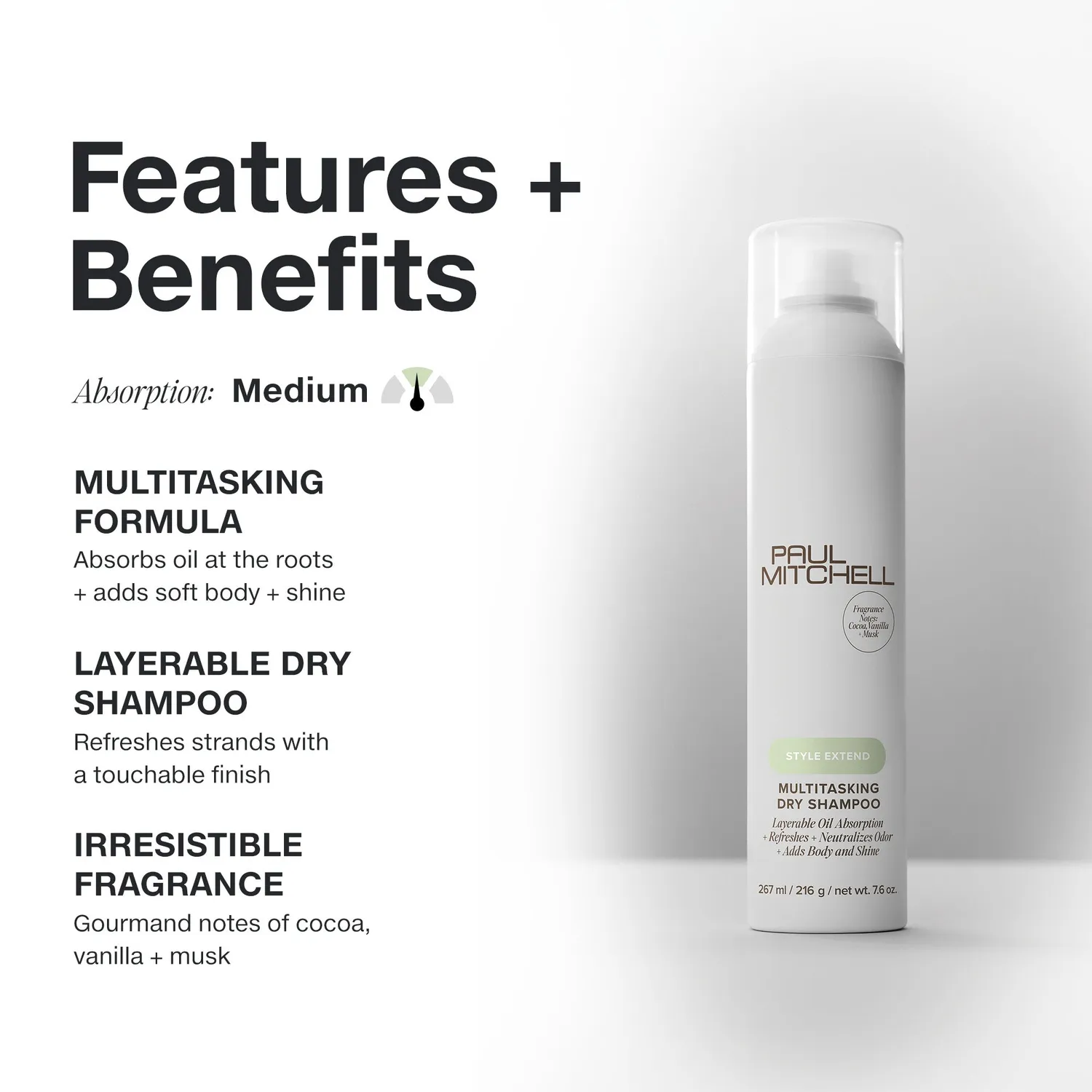 Paul Mitchell Multitasking tørrsjampo 214 ml kakao