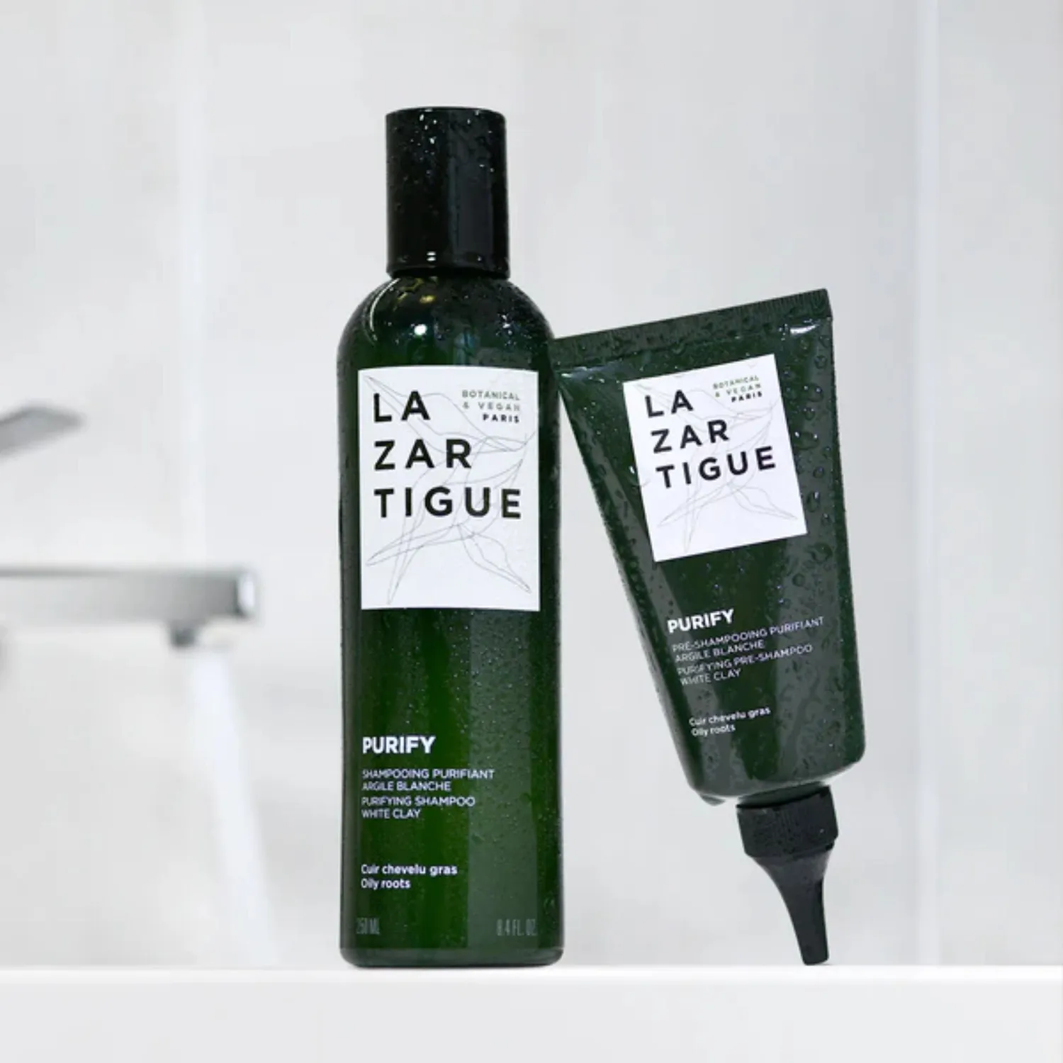 Lazartigue Purifiant Duo sjampo fett hodebunn rens