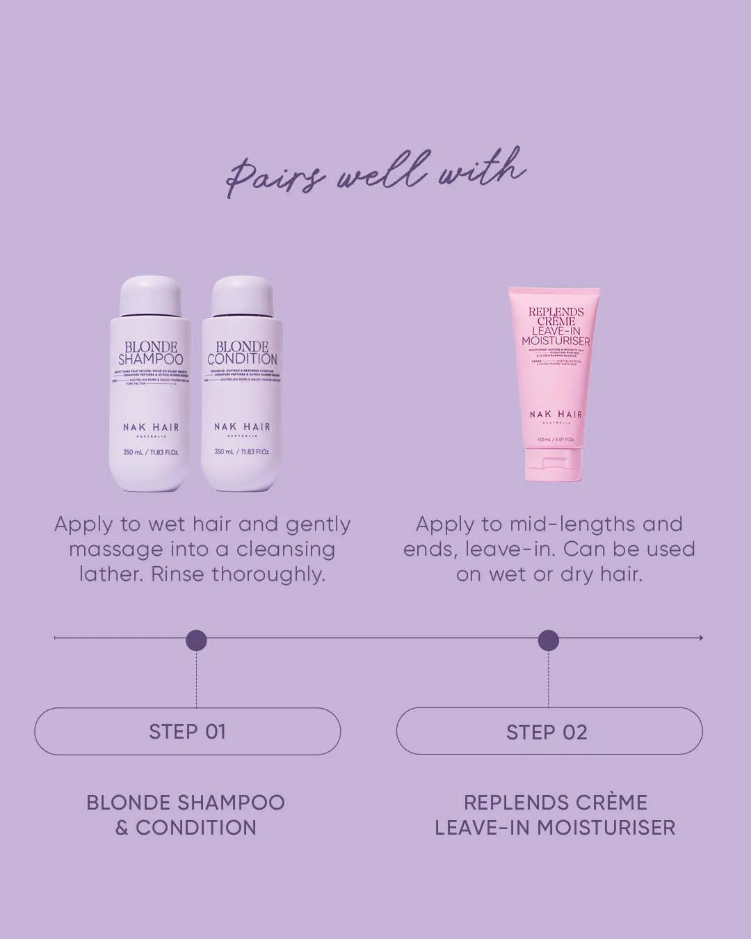 NAK Blonde Shampoo sølvsjampo tone 4/10