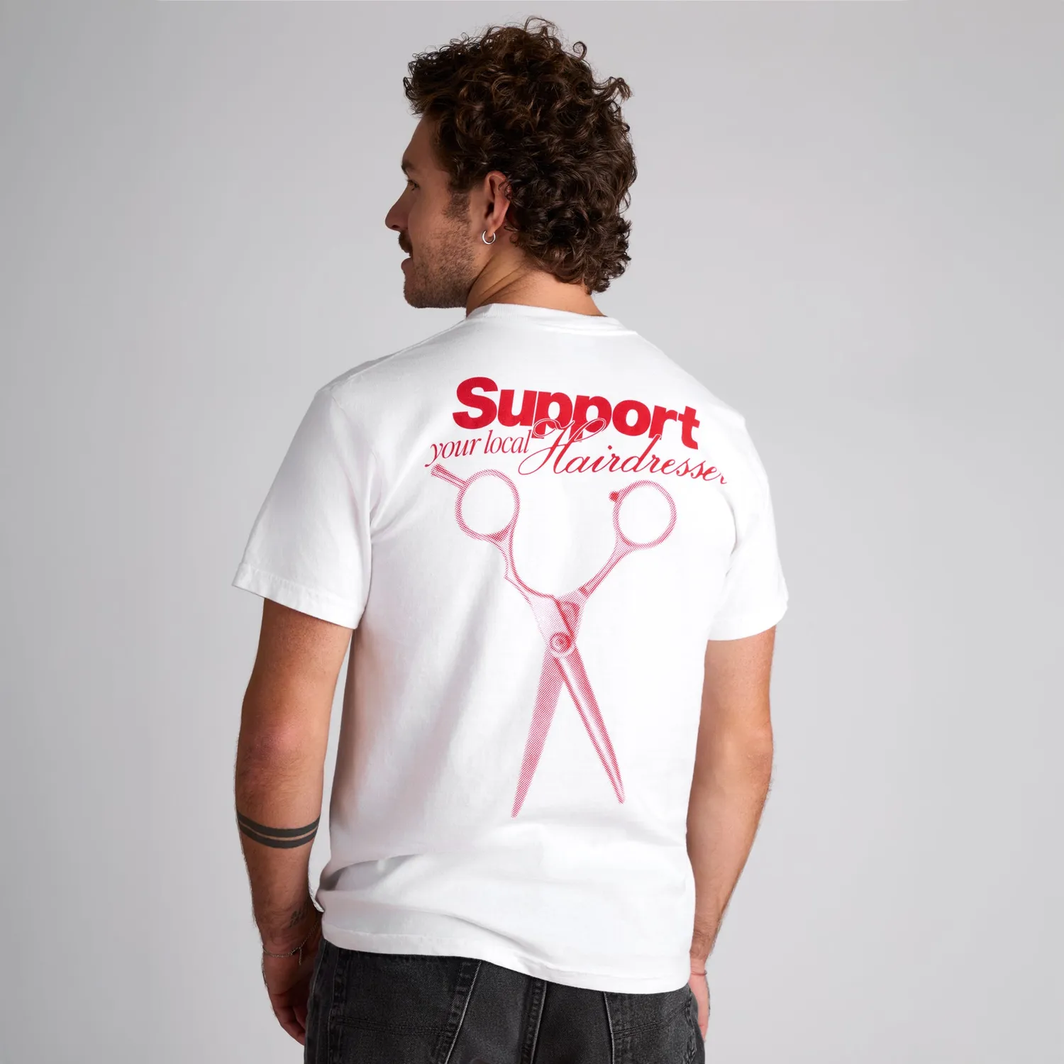 Paul Mitchell Support Your Local Hairdresser t-skjorte bomull