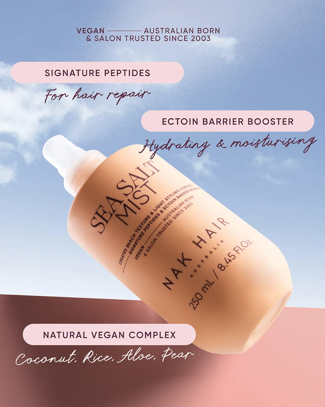 NAK Signature Sea Salt Mist spray beach-look 5/10
