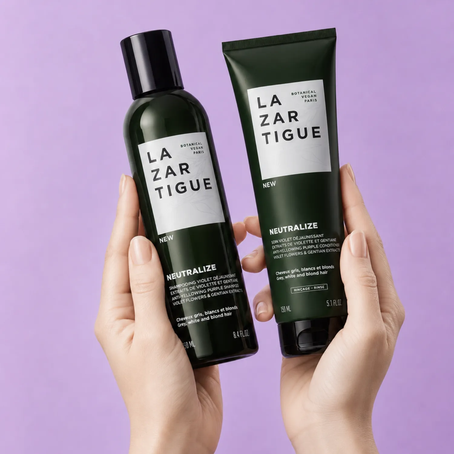 Lazartigue Neutralize lillasjampo 250 ml mot gult skjær