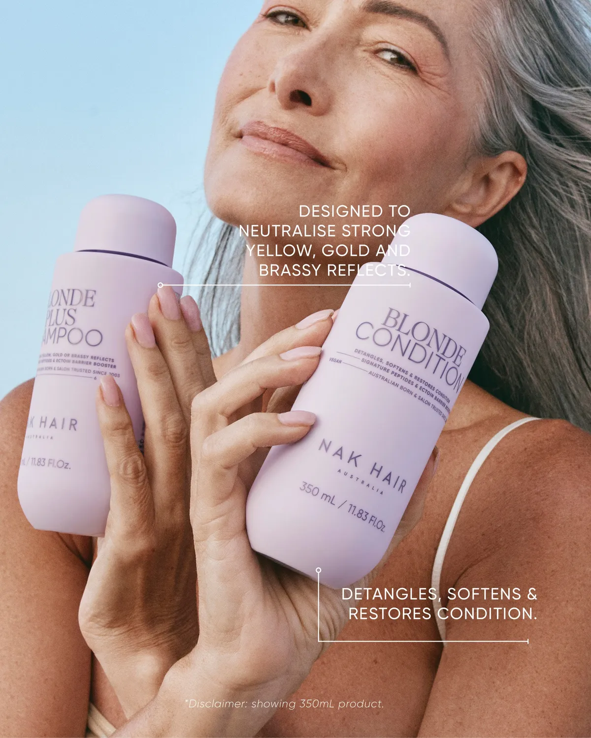 NAK Blonde Plus Duo sjampo balsam 2x500ml blondt