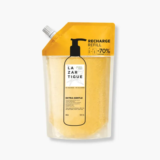 Lazartigue Extra-Gentle sjampo refill 500 ml mild