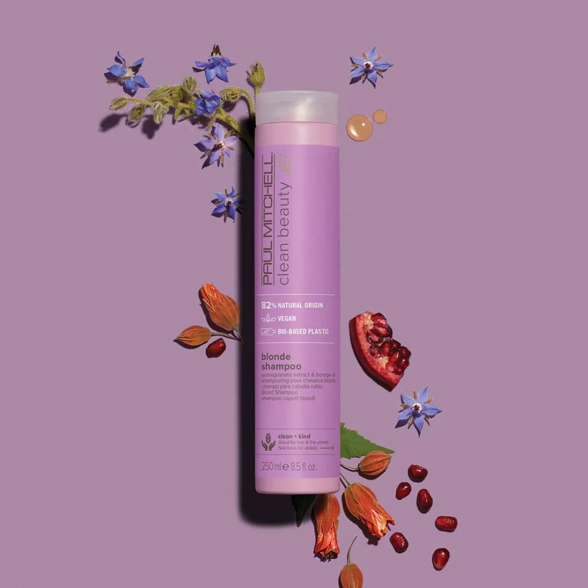 Paul Mitchell Clean Beauty Blonde sjampo 1000 ml lilla