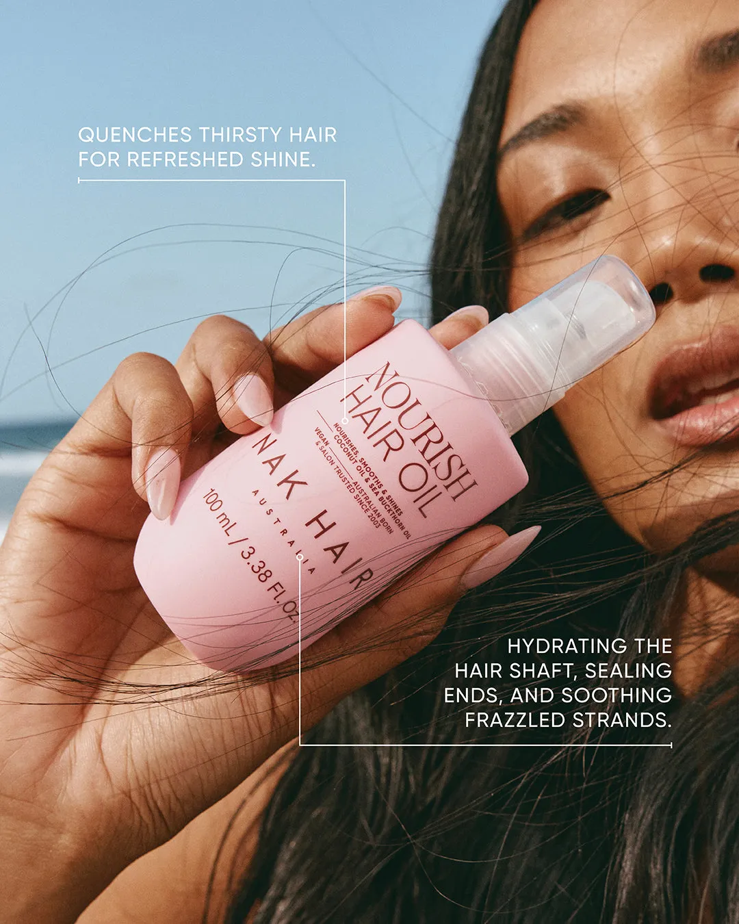 NAK Nourish Hair Oil hårolje glans