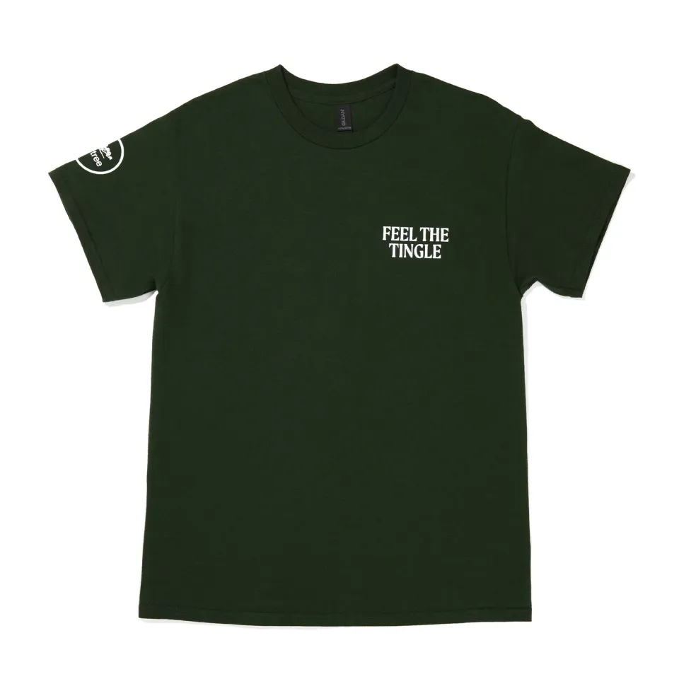 Paul Mitchell Tea Tree Feel the Tingle T-skjorte grønn bomull
