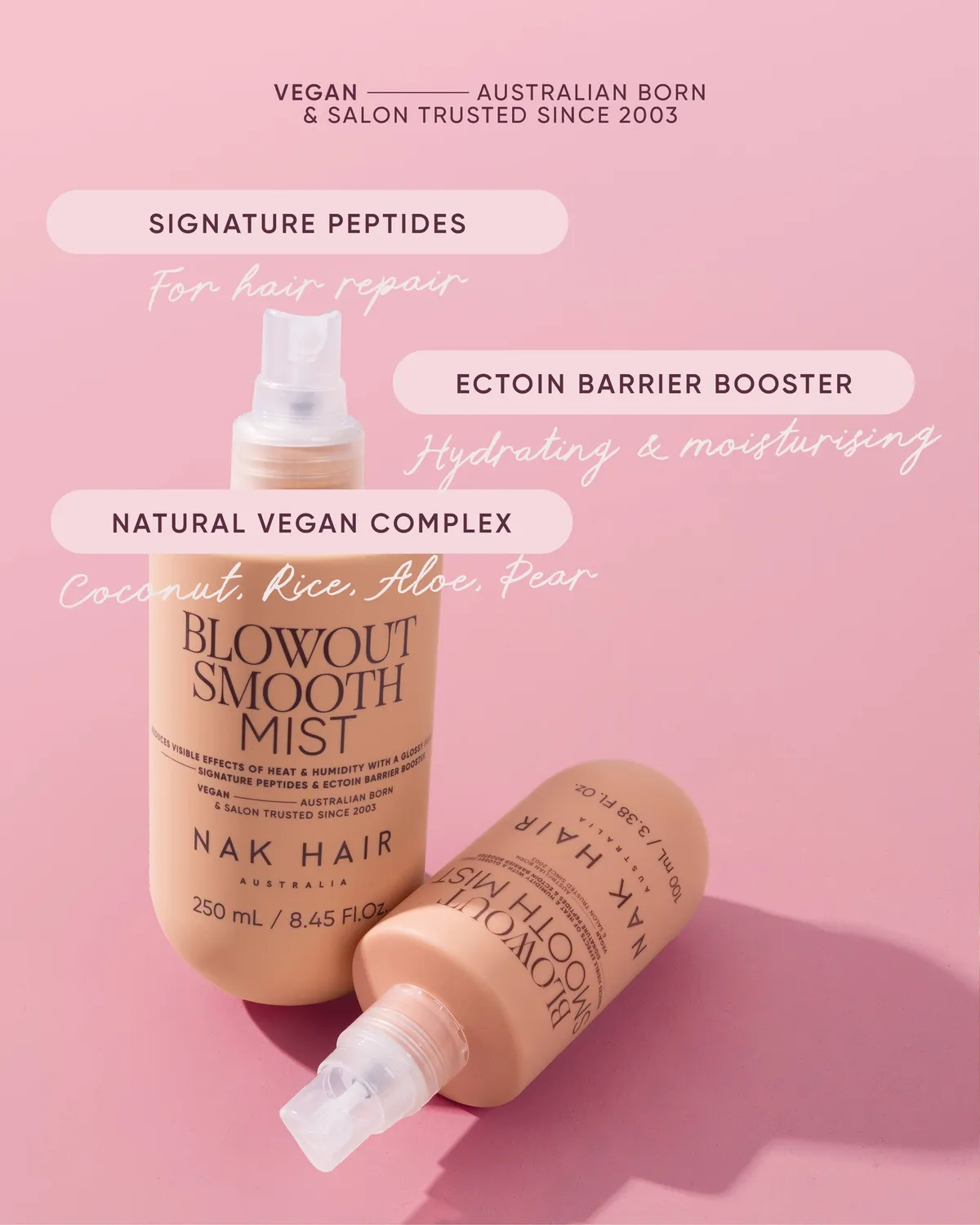 NAK Signature Blowout Smooth Mist Mini stylingspray glans