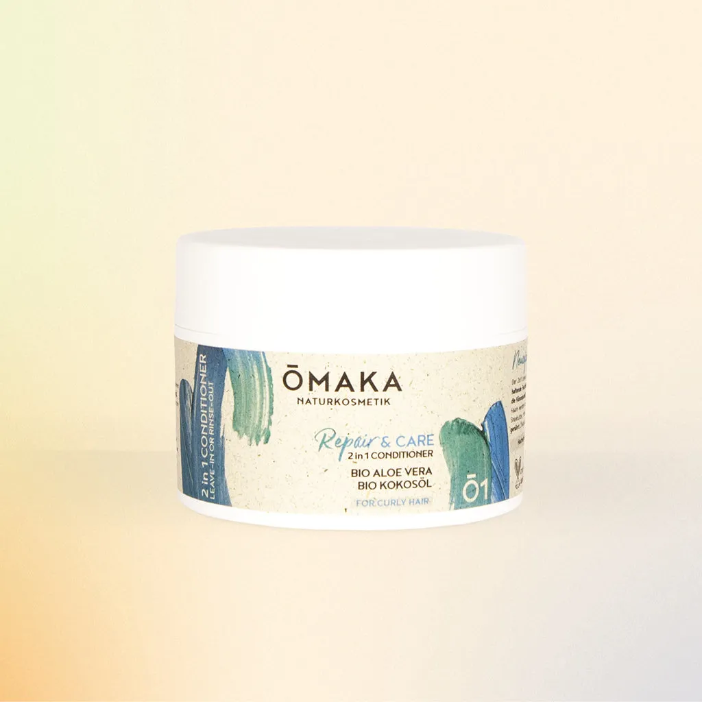 ŌMAKA Essentials hårpleiesett fast sjampo og conditioner vegansk