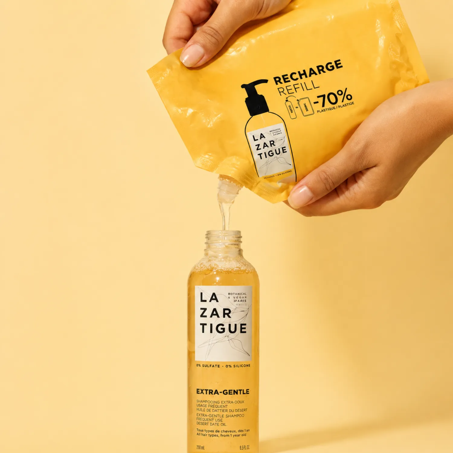 Lazartigue Extra-Gentle sjampo refill 500 ml mild