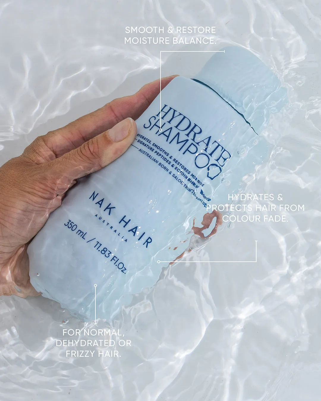 NAK Hydrate Shampoo sjampo for fukt og glans