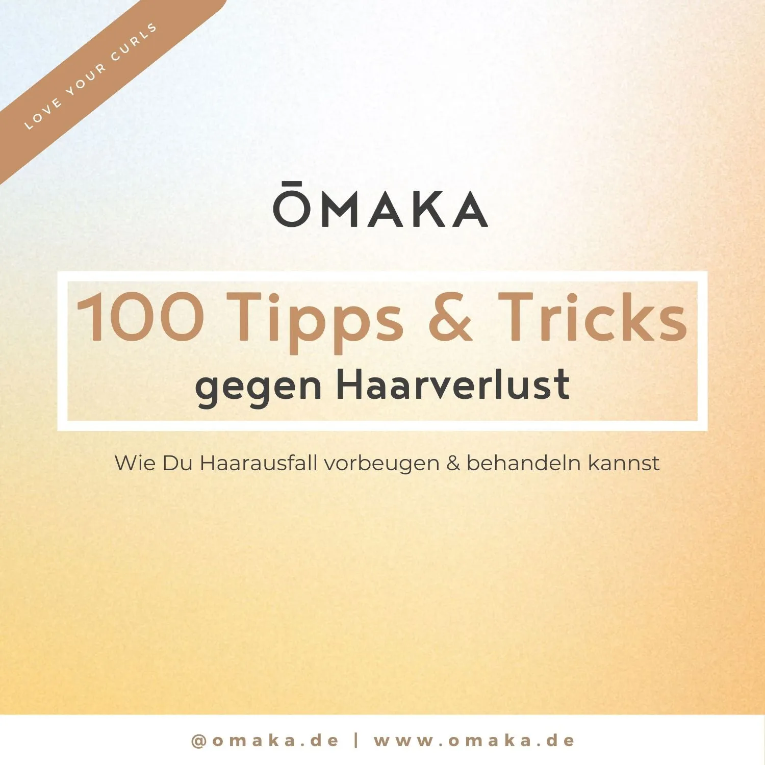 ŌMAKA Naturkosmetikk e-bok 100 tips mot hårtap