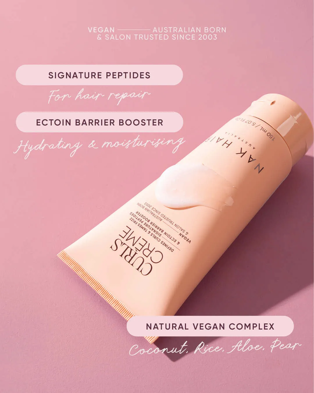 NAK Curls Crème krøllkrem for definerte krøller