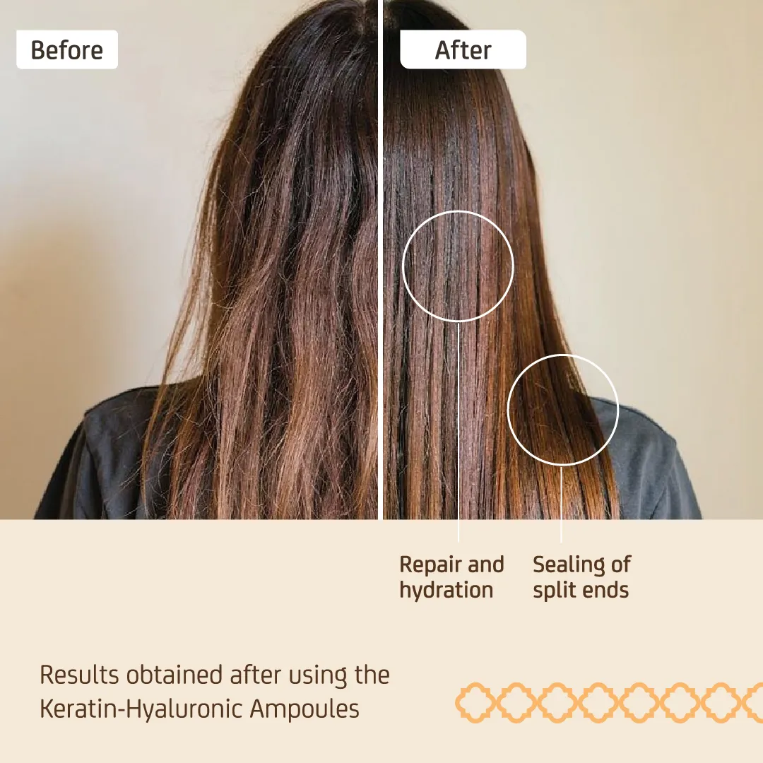 Nuggela & Sulé Keratin-Hyaluronic hårampulle 10 ml
