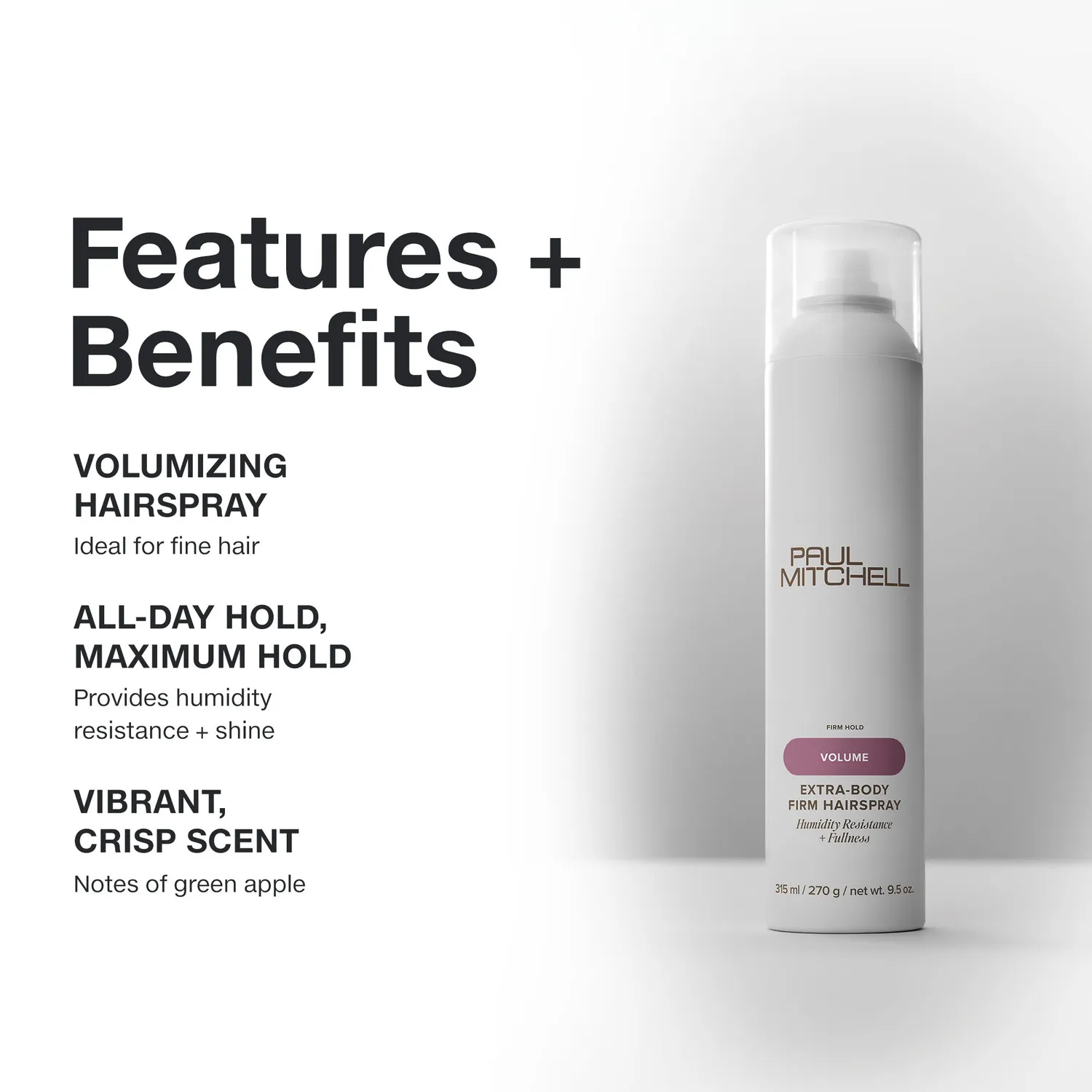 Paul Mitchell Extra-Body Firm hårspray 280 ml kraftig hold