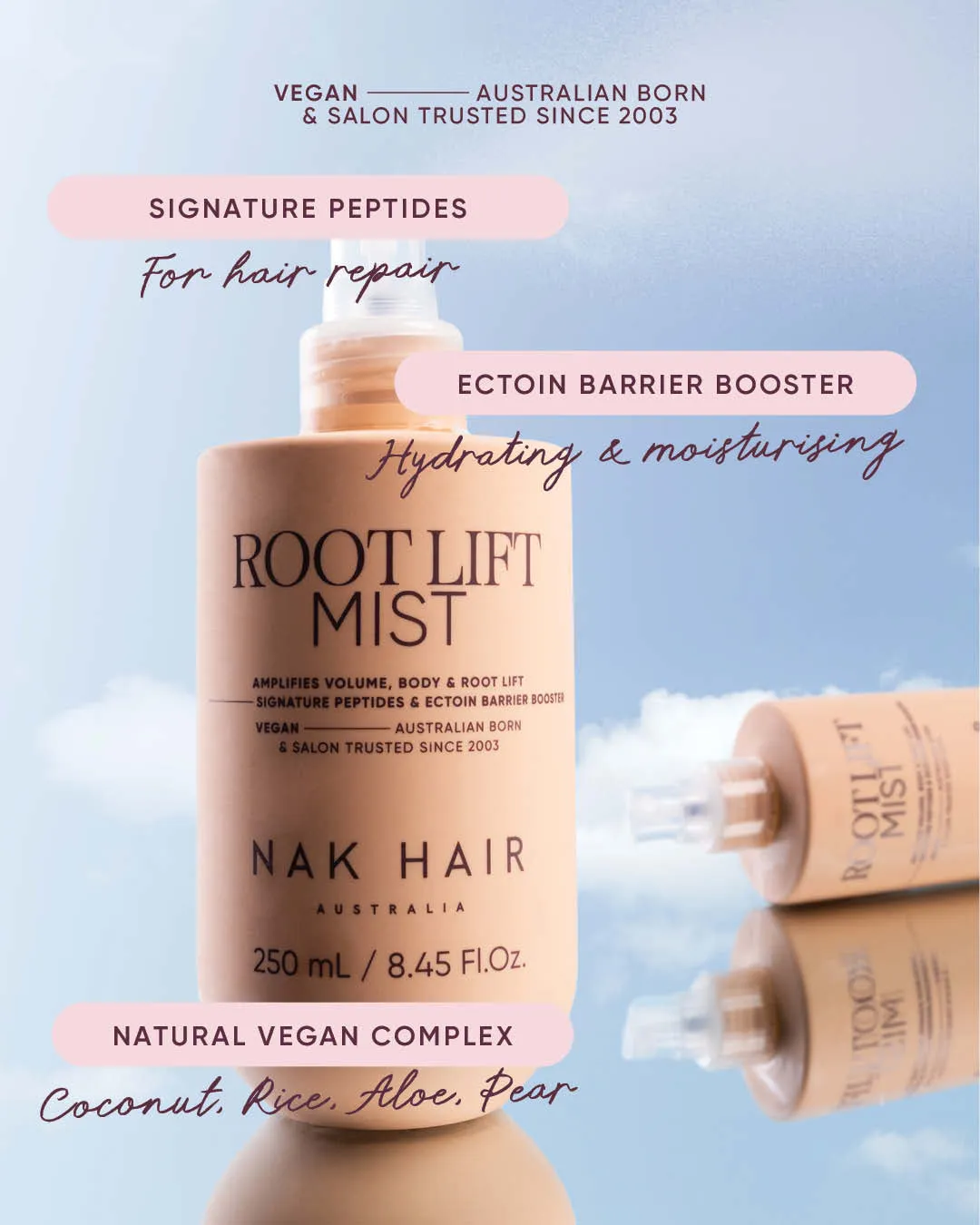NAK Signature Root Lift Mist volumspray fint hår