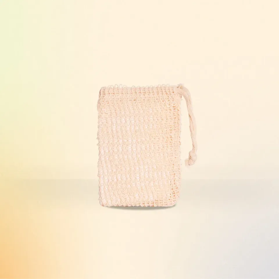 ŌMAKA såpepose i sisal 14x9,5 cm naturlig peeling