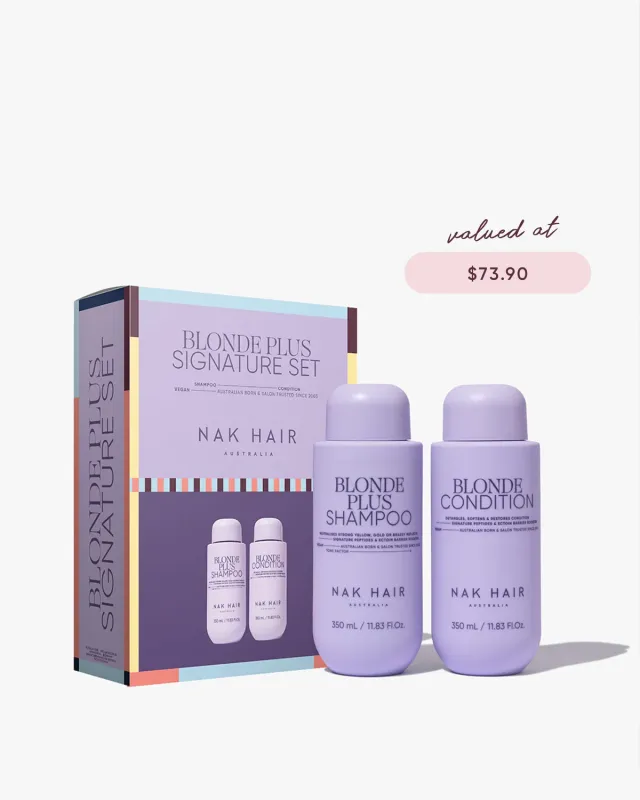 NAK Signature Holiday Blonde Plus sjampoduo nøytraliserende