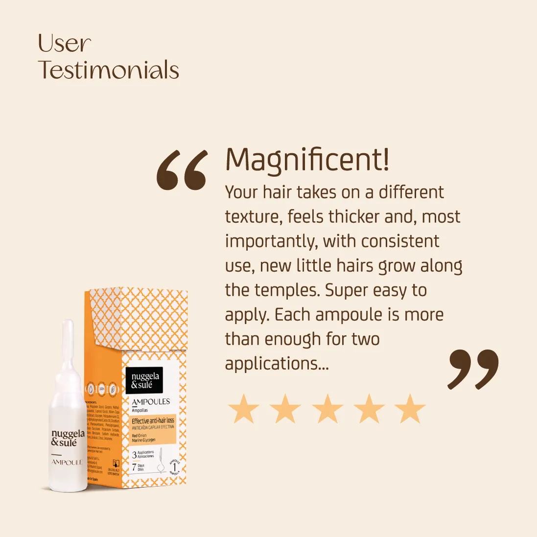 Nuggela & Sulé Anti-Hair Loss hårampuller 10 ml mot hårtap