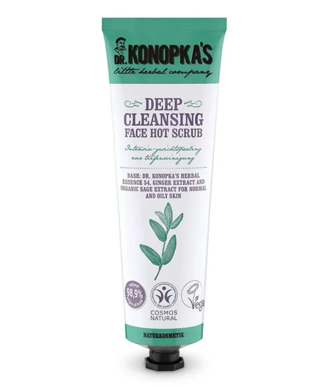 Dr. Konopka's dyptrens ansiktsskrubb ingefær