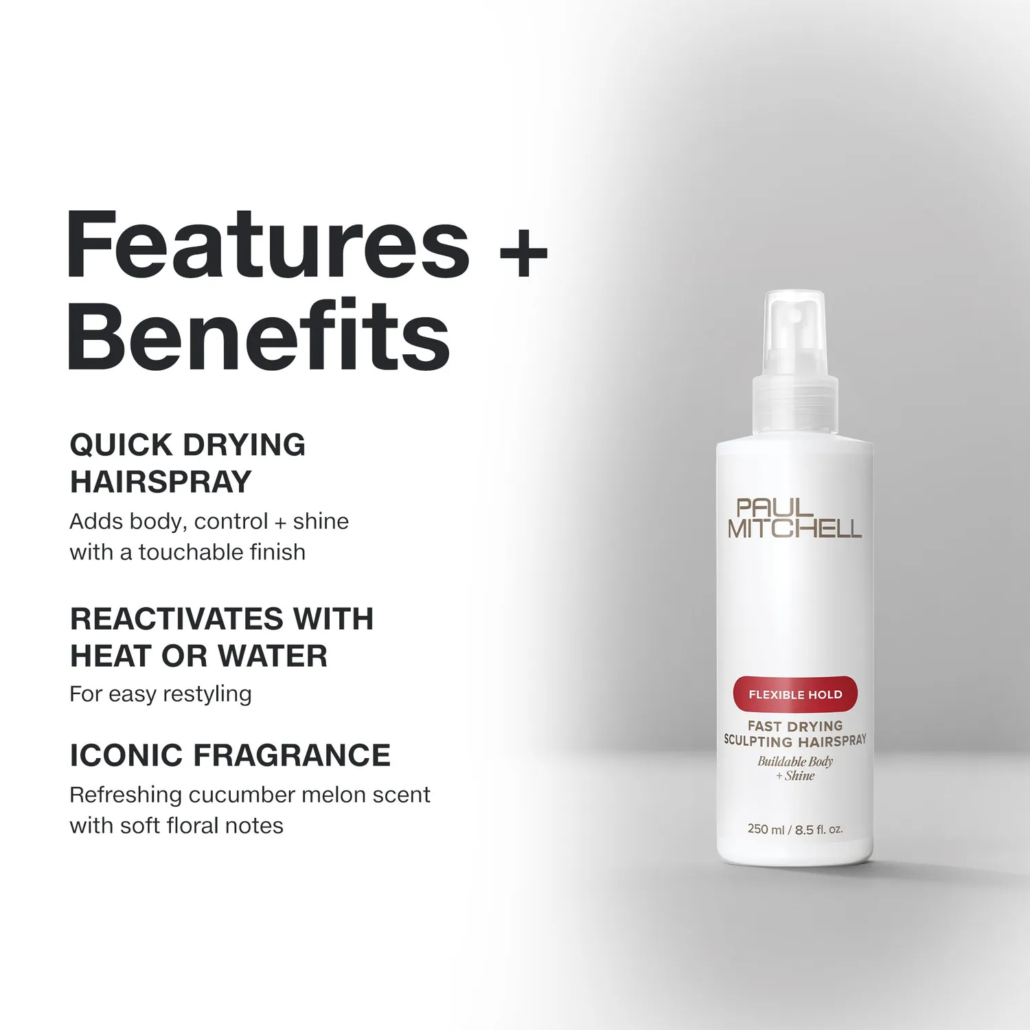 Paul Mitchell Fast Drying Sculpting hårspray 250 ml fleksibel
