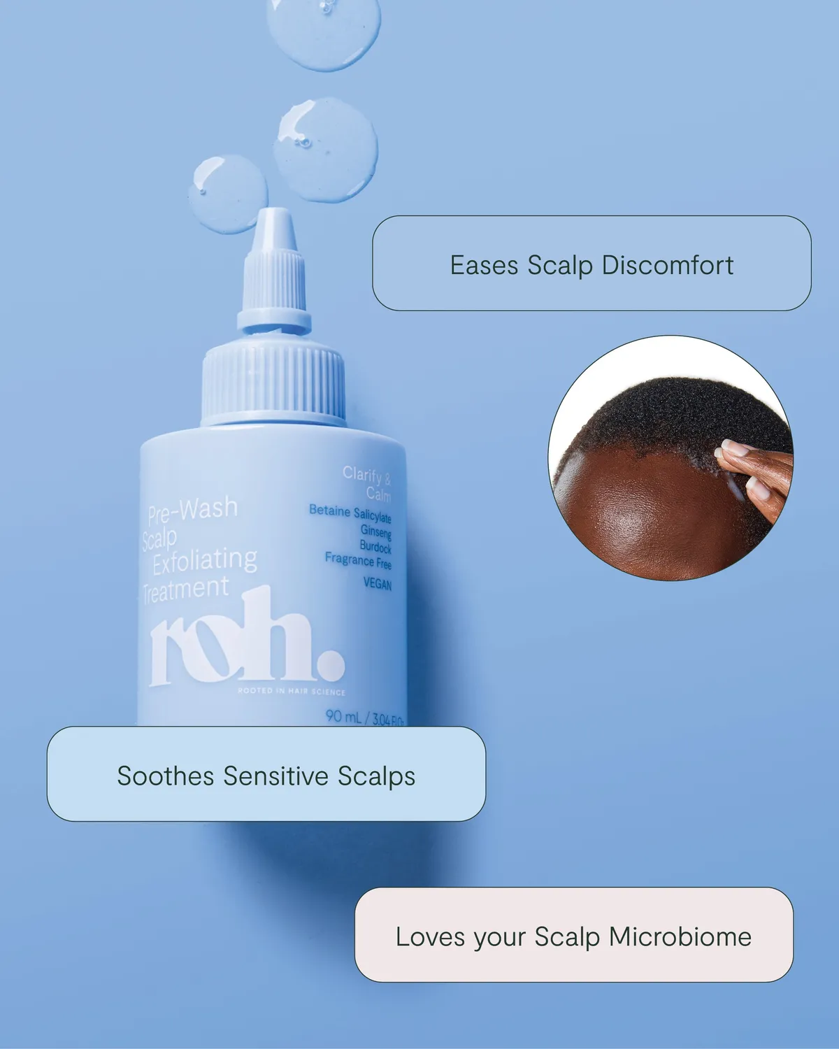 NAK ROH Pre-Wash Scalp hodebunnspeeling parfymefri fet hodebunn