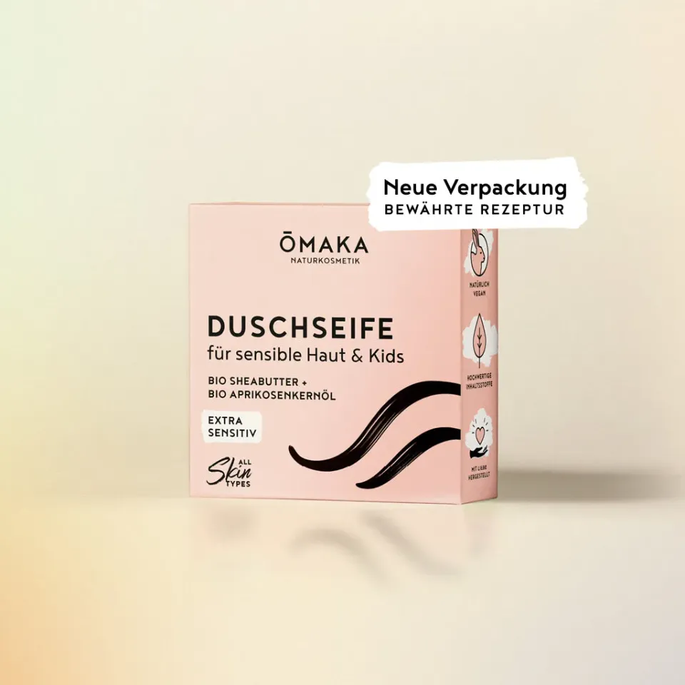 ŌMAKA dusjsåpe uten parfyme fast stykke sensitiv hud