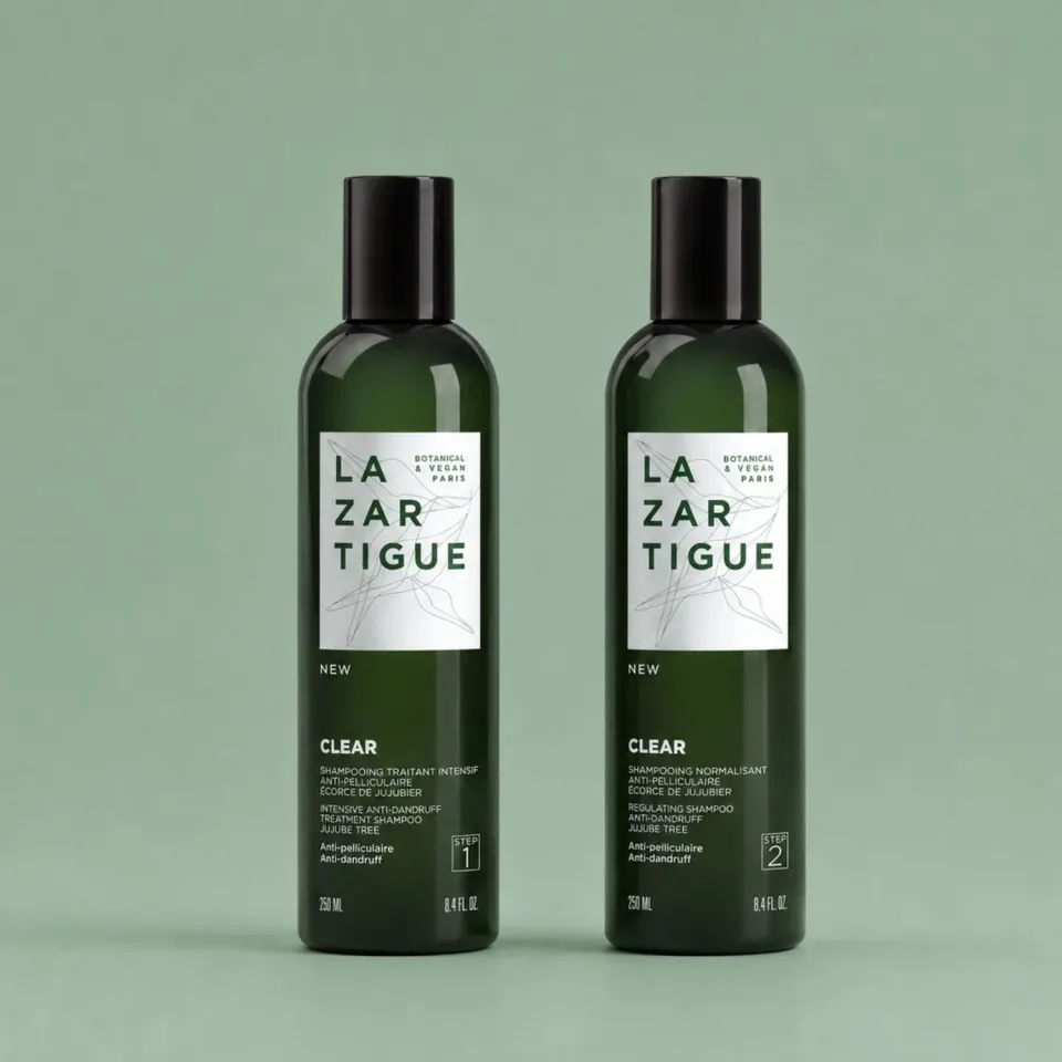 Lazartigue Anti-Pelliculaire flassjampo duo tørr fet flass