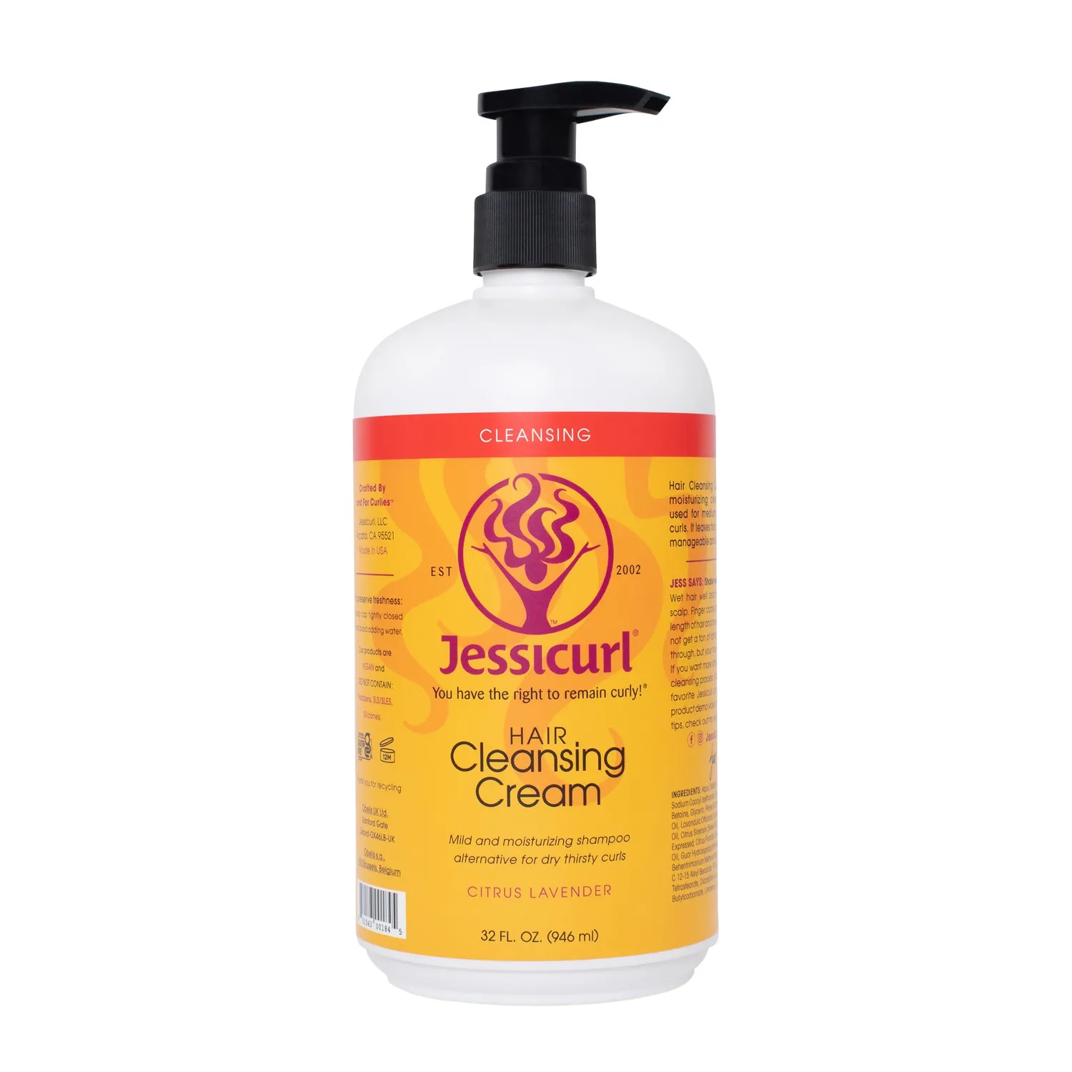 Jessicurl Hair Cleansing Cream hårvask uten parfyme 237 ml