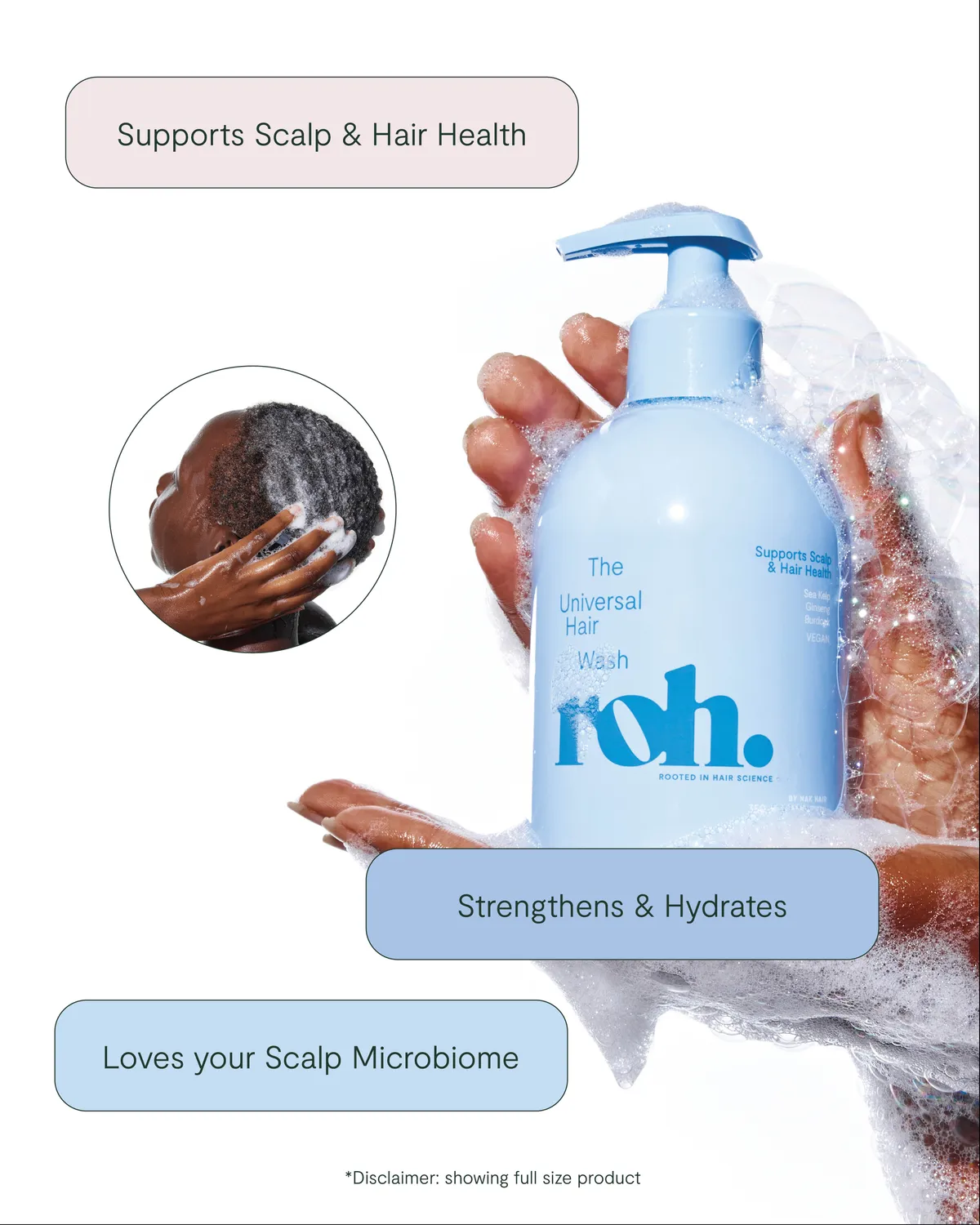 ROH Universal Wash hårvask 50 ml reise