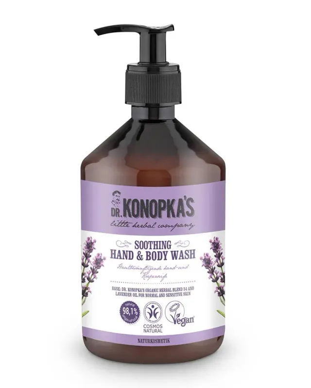 Dr. Konopka's beroligende dusjsåpe og håndsåpe