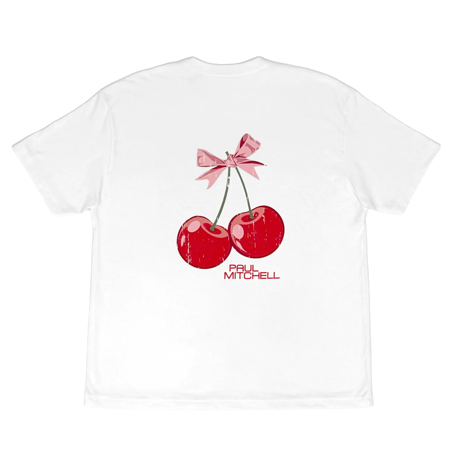 Paul Mitchell Cherry Tee t-skjorte unisex tung bomull