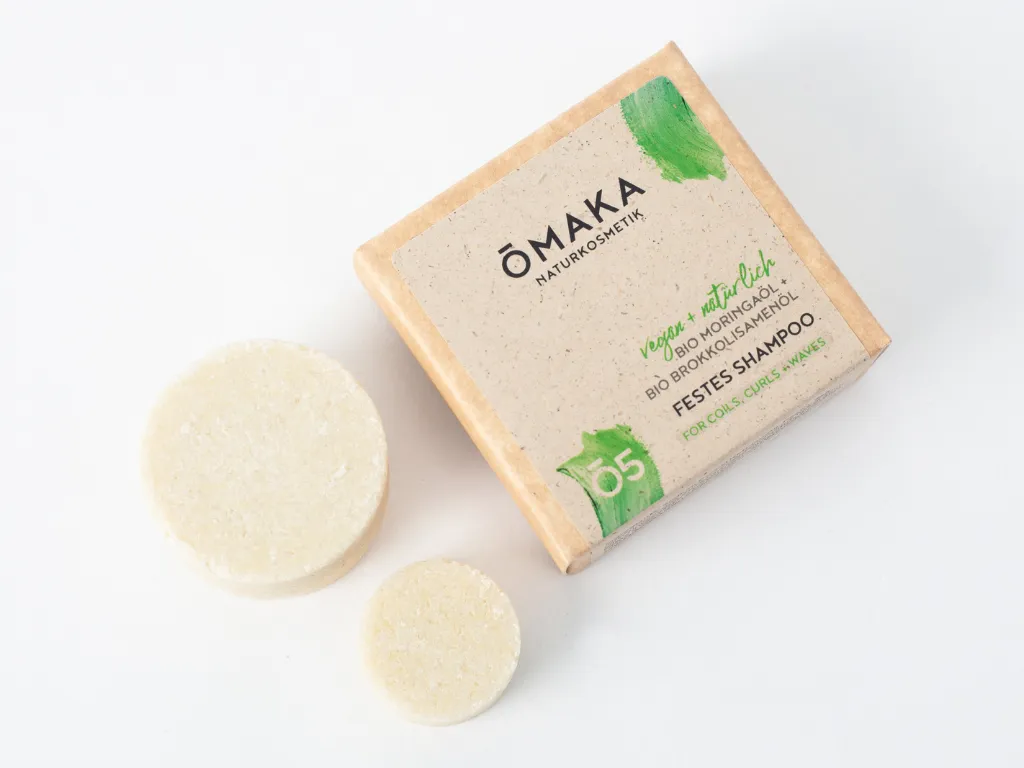 ŌMAKA Besties Set Nice & Clean fastsjampo krøller 55g+10g