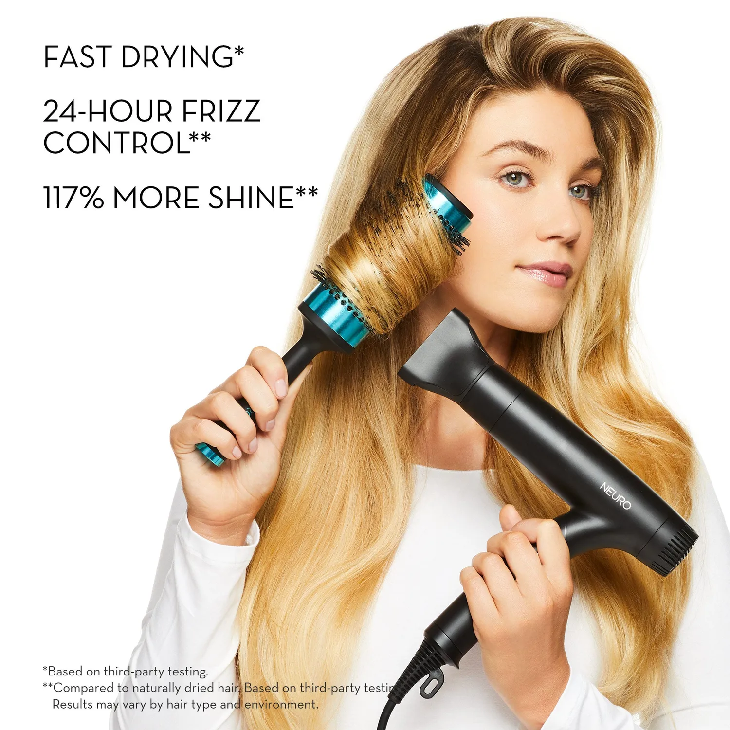 Paul Mitchell Neuro Dry+ hårføner hvit sammenleggbar