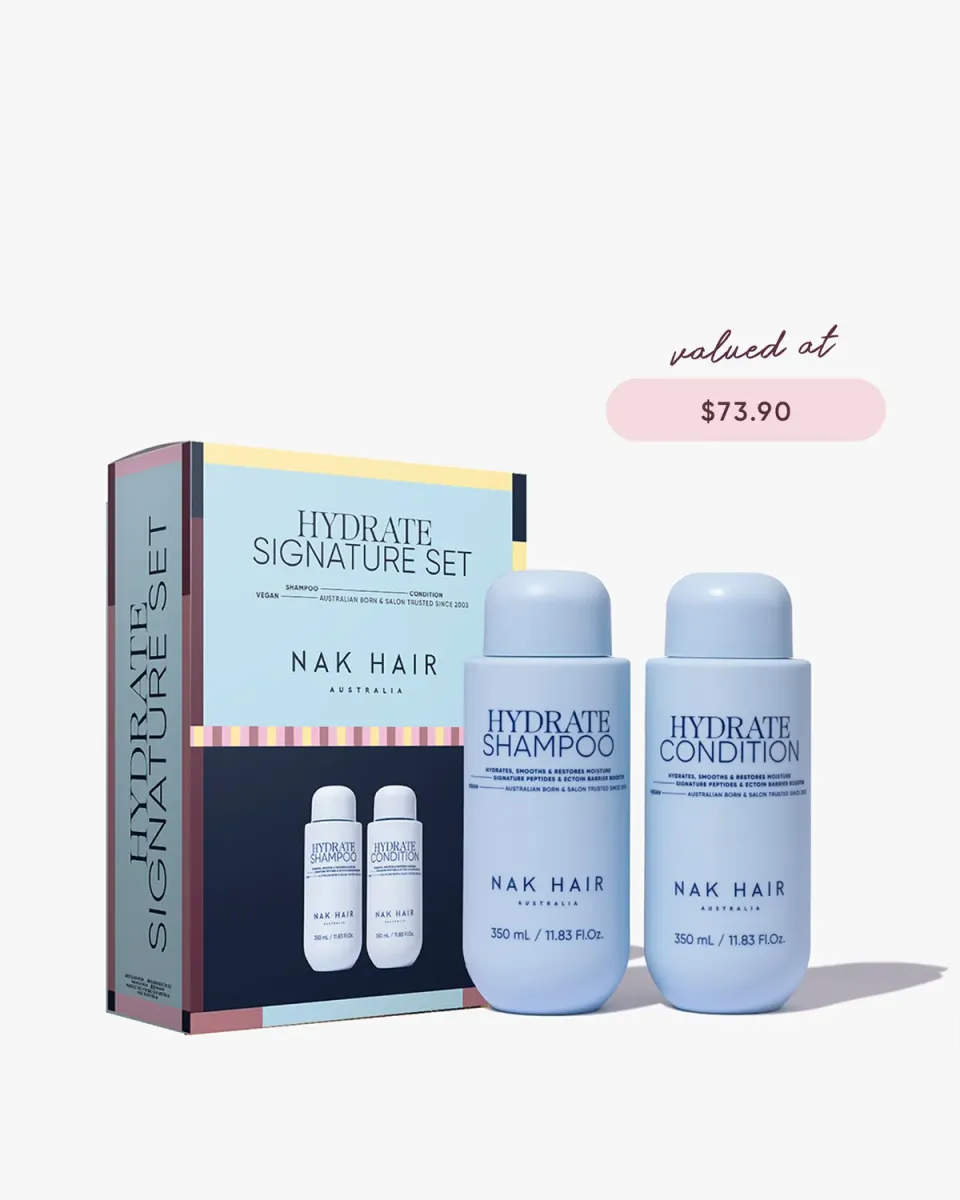 NAK Signature Holiday Hydrate Duo hårsett fuktgivende