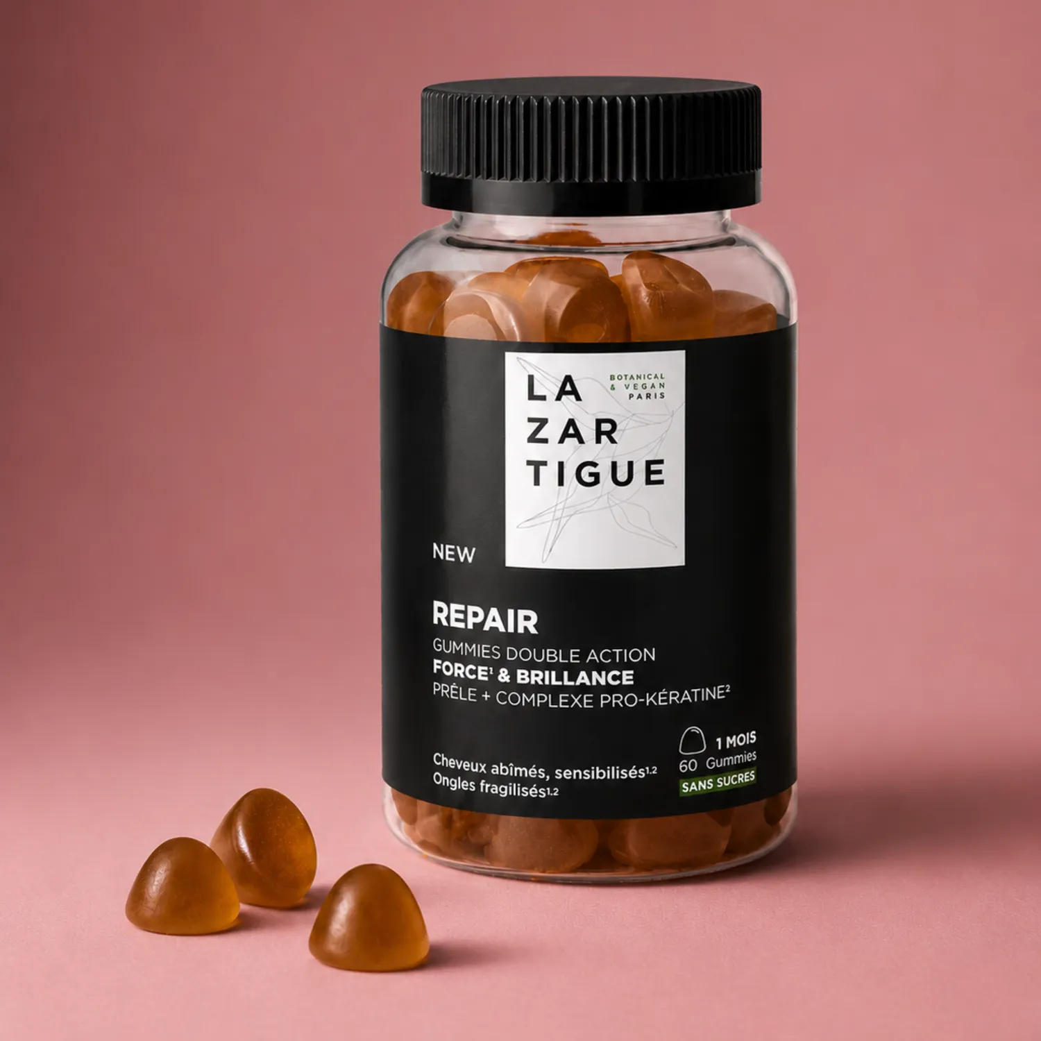 Lazartigue Repair Gummies hårvitaminer 150g fersken