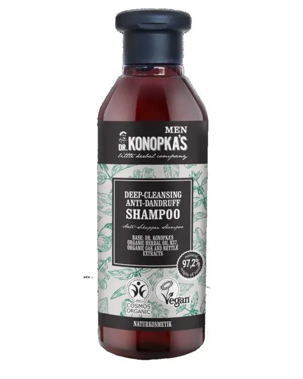 Dr. Konopka's MEN Dyprensende sjampo mot flass