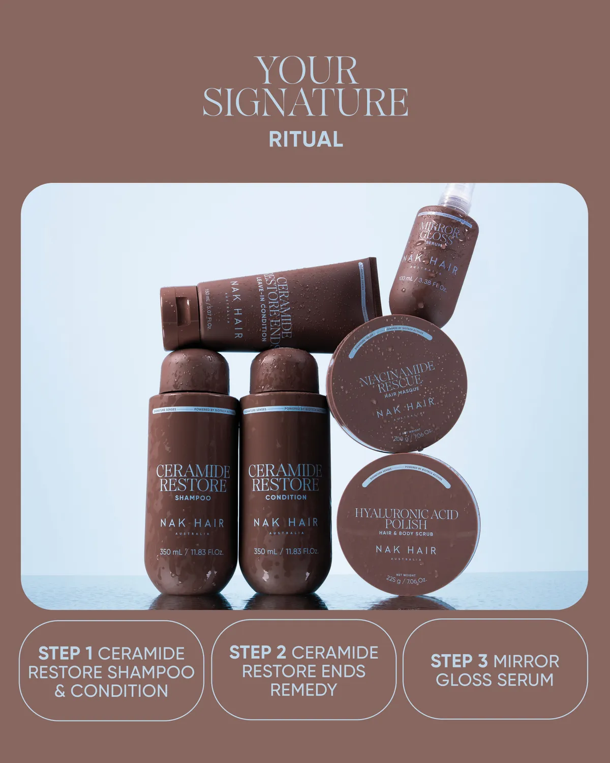 NAK Ceramide Restore Shampoo hårsjampo skadet hår