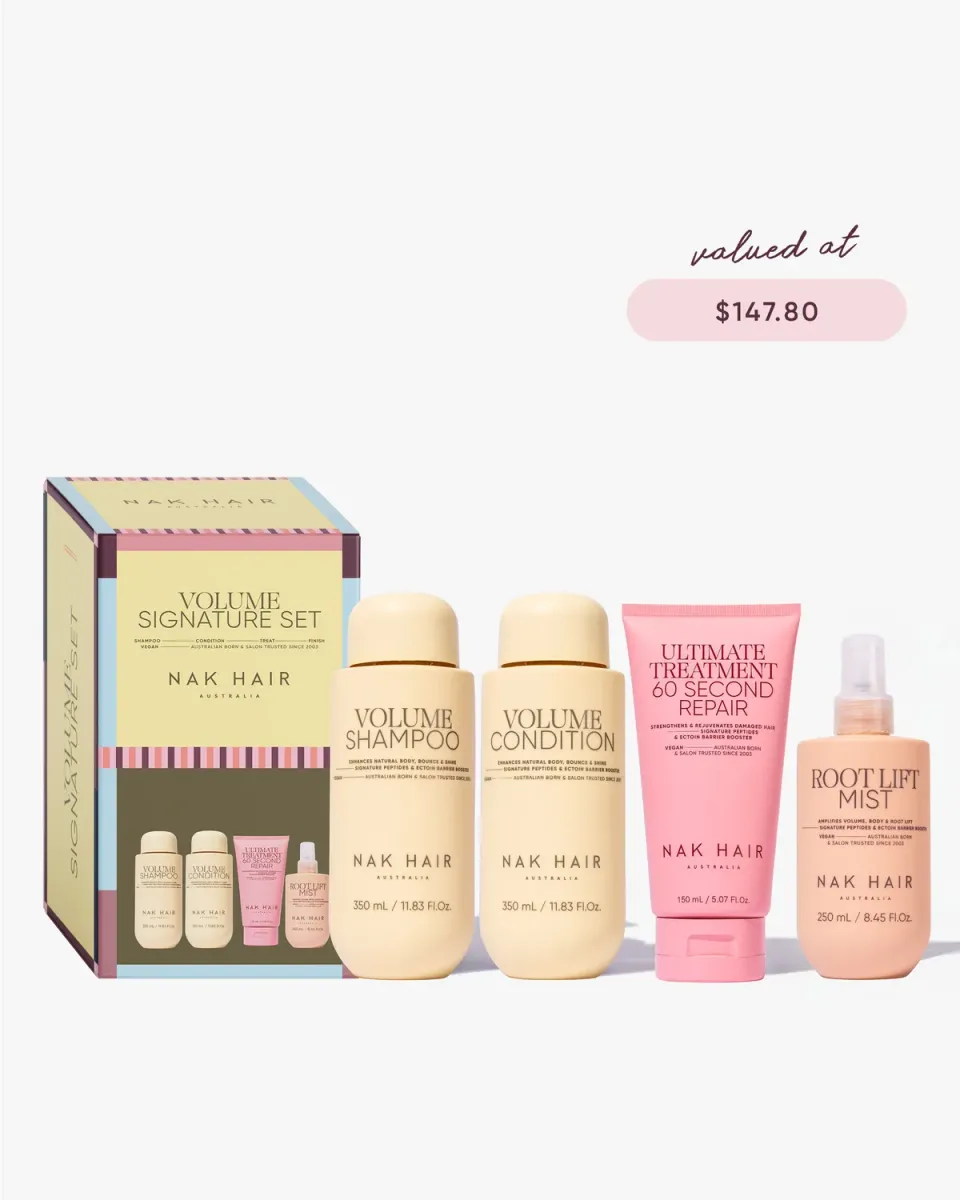 NAK Signature Holiday Volume Quad volumesett fint hår